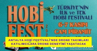 Antalya Hobi Festivali'nde Drone Takımları Katılımcılara FPV Drone Deneyimi Yaşatacak