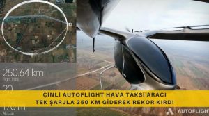 Çinli AutoFlight Hava Taksi Aracı Tek Şarjla 250 Km Giderek Rekor Kırdı