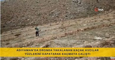 Adıyaman'da Dronea Yakalanan Kaçak Avcılar Yüzlerini Kapatarak Kaçmaya Çalıştı